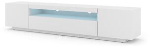 TV stolík/skrinka Aurora 200 (biela matná) (LED). Vlastná spoľahlivá doprava až k Vám domov. 1057698