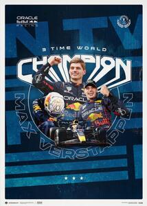 Umelecká tlač Oracle Red Bull Racing - Max Verstappen - 2023 F1® World Drivers' Champion, (40 x 50 cm)