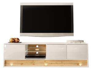 TV stolík/skrinka Gallina 180 (biela). Vlastná spoľahlivá doprava až k Vám domov. 1057934