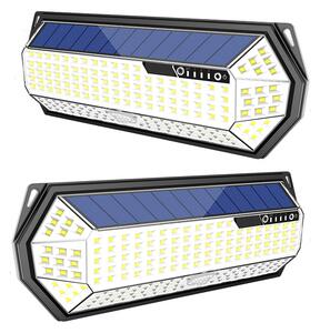 Bezdoteku LEDSolar 196 solárne vonkajšie svetlo svietidlo, 196 LED so senzorom, bezdrôtové, 4W, studená farba