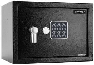 Digitálny trezor BestBerg BBSB-3C / 20 x 31 x 20 cm / čierna