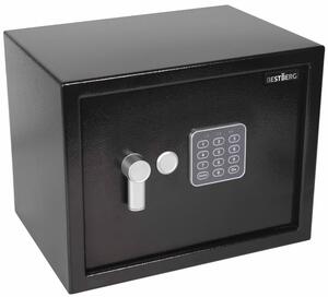 Digitálny trezor BestBerg BBSB-4C / 30 x 38 x 30 cm / čierna