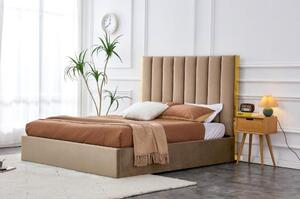 HALMAR, PALAZZO manželská posteľ s roštom 160x200 cm, béžová
