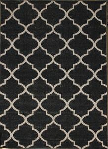 Koberec Lagos 1052 Dark Grey – sivý s geometrickým vzorom Rozmer: 140x190 cm