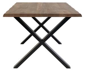 Jedálenský stôl TUELUN hnedá/čierna