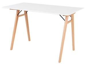 Písací stôl VUJINS prírodná/biela