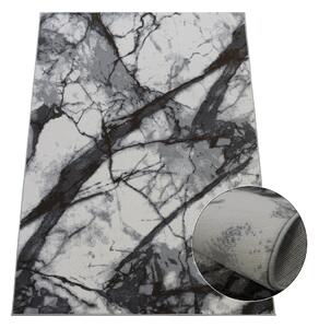 Koberec Lotus 9302 GREY – sivý s abstraktným vzorom Rozmer: 60x90 cm