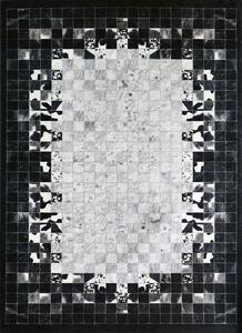 Koberec Porte 2054 GREY – sivý s geometrickým vzorom, obdĺžnik Rozmer: 50x80 cm