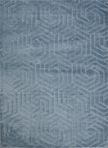 Koberec Zen Garden 2401 BLUE – modrý obdĺžnikový so vzorom Rozmer: 80x150 cm