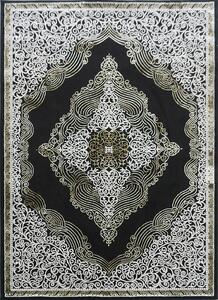 Koberec Elite 3935 čierny so vzorom – obdĺžnikový, vintage štýl Rozmer: 200x290 cm