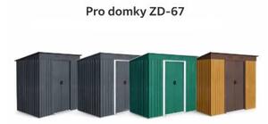 Základňa BBSH‑ZD67 pre záhradný domček BestBerg ZD‑67 / 122 × 196 cm / oceľ / strieborná