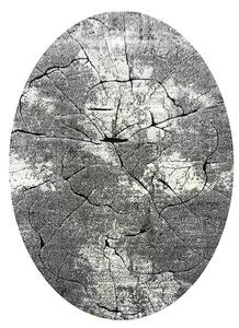 Oválny koberec Miami 129 GREY – sivý so vzorom, 140x190 / 160x220 Rozmer: 140x190 cm