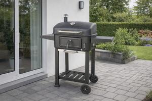 Multifunkčný gril na drevené uhlie BestBerg BBBQ-11B / 54 x 42,5 cm / čierna