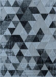 Koberec Lagos 1700 GREY – sivý obdĺžnikový koberec s vzorom Rozmer: 80x150 cm