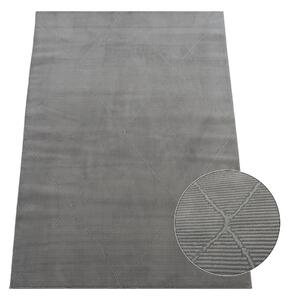 Koberec Zurich 1903 GREY – sivý vzorovaný obdĺžnik Rozmer: 80x150 cm