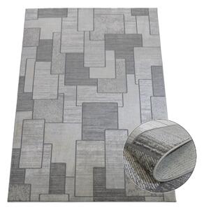 Koberec Esprit 3603 GREY – sivý vzorovaný obdĺžnik pre každú izbu Rozmer: 140x190 cm