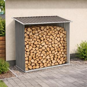 Záhradný drevník BestBerg BBSH-F001G / 1,35 m² / 163 x 83 x 154 cm / sivá