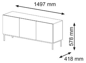 TV stolík/skrinka Rawy 1 (biela). Vlastná spoľahlivá doprava až k Vám domov. 1061135