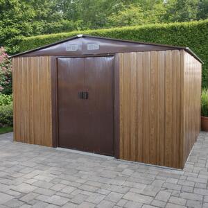 Záhradný domček BestBerg BBSH-1113W / 13,3 m² / 342,5 x 389 x 202 cm / dekor dreva/hnedá