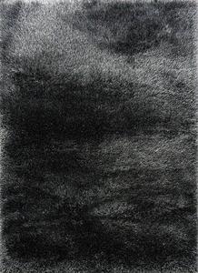 Koberec Seven Soft 7901 čierny shaggy obdĺžnikový – vysoký vlas Rozmer: 140x190 cm