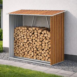 Záhradný drevník BestBerg BBSH-F002W / 1,8 m² / 217 x 83 x 154 cm / dekor dreva/hnedá