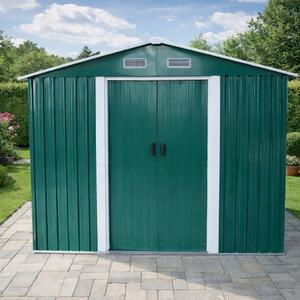 Záhradný domček BestBerg BBSH-1208GR / 10,1 m² / 389 x 260 x 202 cm / zelená