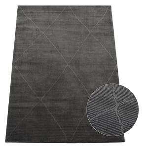 Koberec Zurich 1903 Dark Grey – sivý s geometrickým vzorom Rozmer: 140x190 cm