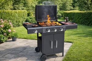 Plynový gril BestBerg BBBQ-27SB / 4 horáky / 11,6 kW / čierna