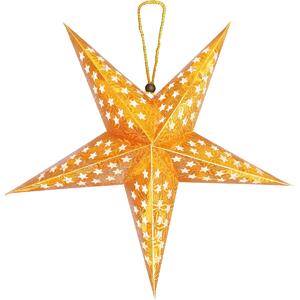 Tutumi Svietiaca LED papierová hviezda LUMINA II 45 cm zlatá