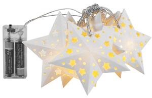 Tutumi Vianočná LED svetelná reťaz STARLIT s papierovými hviezdami
