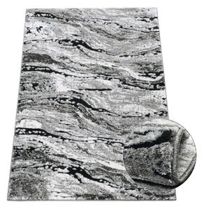 Koberec Miami Plus 0303 sivý – obdĺžnikový vzorovaný koberec Rozmer: 40x60 cm