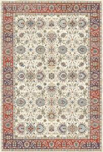Koberec Vintage 1027 MULTI – béžovo-červený obdĺžnikový vzorovaný Rozmer: 120x180 cm