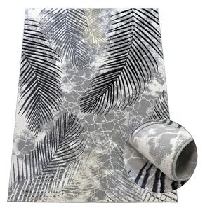 Koberec Esprit 3610 GREY – sivý obdĺžnikový koberec s vzorom Rozmer: 60x100 cm