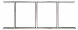 Základňa BBSH-B1 pre záhradný domček BestBerg BBSH-407 / 68 x 200 cm / oceľ / strieborná