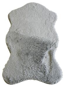 Koberec Puffy 060 sivý obdĺžnikový – Polyester Fur 1500 g/m² Rozmer: 40x60 cm