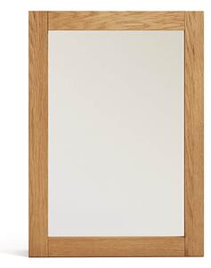 MUZZA Závesná skrinka so zrkadlom bialu 50 x 70 cm prírodná