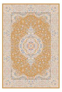 Koberec Miras 1200 GOLD – žltý obdĺžnikový s orientálnym vzorom Rozmer: 150x225 cm