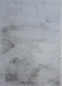 Koberec Cozy 1453 GREY – sivý obdĺžnikový koberec zo 100% polyesteru Rozmer: 40x60 cm