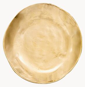 Ručne vyrobený porcelánový dezertný tanier Gold Edge