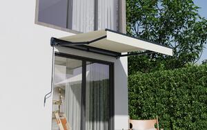 Elektrická markíza s LED osvetlením BestBerg BBSU-EL250BG / 250 × 200 cm / béžová