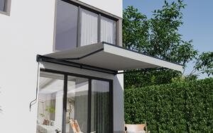Elektrická markíza BestBerg BBSU-E350LG / 350 × 300 cm / svetlo sivá