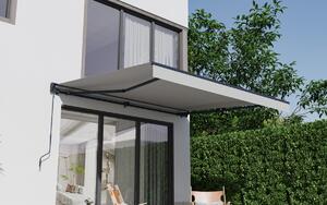 Elektrická markíza BestBerg BBSU-E395LG / 395 × 300 cm / svetlo sivá
