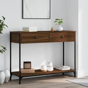 Konzolový stolík BestBerg 834174 / 100 x 34,5 x 75 cm / hnedý dub
