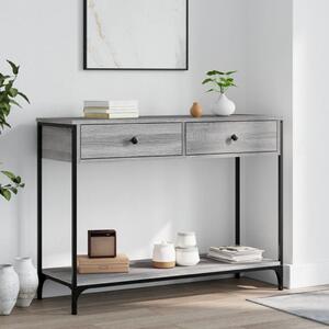 Konzolový stolík BestBerg 834173 / 100 x 34,5 x 75 cm / sivý dub sonoma