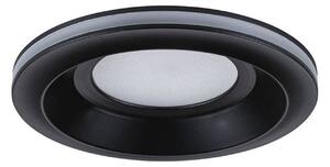 Paulmann Zapustené LED svietidlo Sormus, čierna, Ø 10 cm, IP65, 3 ks, Čierna, Kúpeľňa, Plast, Moderný, Zapustené okrúhle