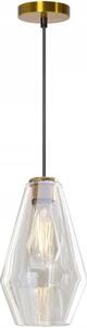Toolight - Stropná lampa Amber - zlatá/transparentná - APP438-1CP
