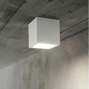 Ideal Lux - Vonkajšie bodové svietidlo TECHO 1xGU10/20W/230V 9x9 cm IP54 biela