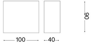 Ideal Lux - Vonkajšie nástenné svietidlo TETRIS 1xG9/15W/230V IP44 hnedé