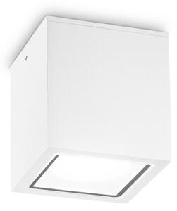 Ideal Lux - Vonkajšie bodové svietidlo TECHO 1xGU10/20W/230V 9x9 cm IP54 biela