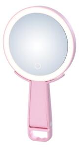 Immax 09102L - LED+CCT Stmievateľné kozmetické zrkadlo SWEET LED/3W/5V ružové